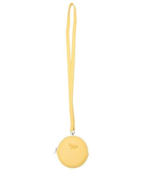 Cloud leather coin purse by MAISON KITSUNE