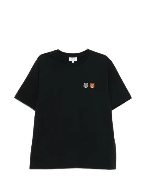 Double Bold Fox Head appliqué T-shirt by MAISON KITSUNE