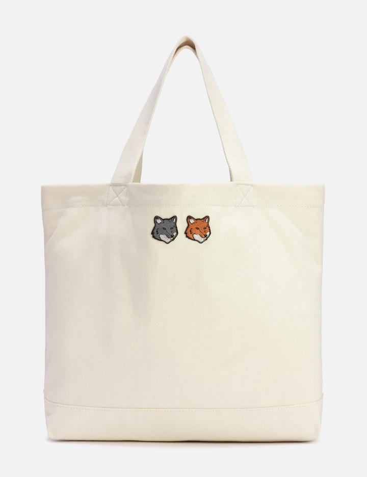 Double Fox Head Tote by MAISON KITSUNE