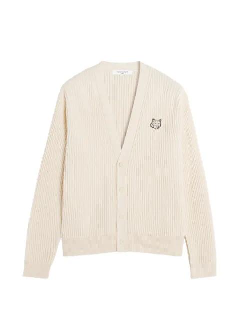 Fox Head cotton cardigan by MAISON KITSUNE
