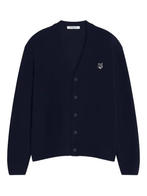 Fox Head-embroidered cardigan by MAISON KITSUNE