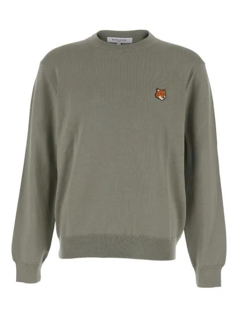 Fox-Head merino-wool sweater by MAISON KITSUNE