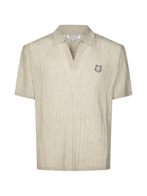 Fox Head ribbed shirt by MAISON KITSUNE
