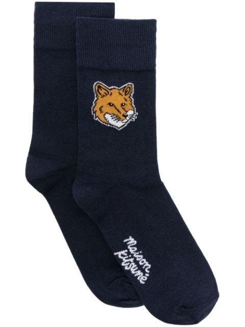 Fox Head socks by MAISON KITSUNE
