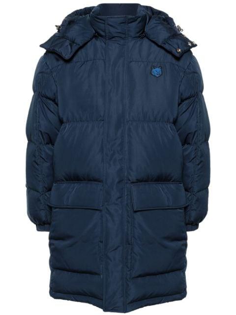 Fox-appliqué padded coat by MAISON KITSUNE