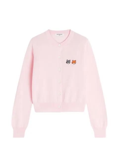 Fox-embroidered cardigan by MAISON KITSUNE