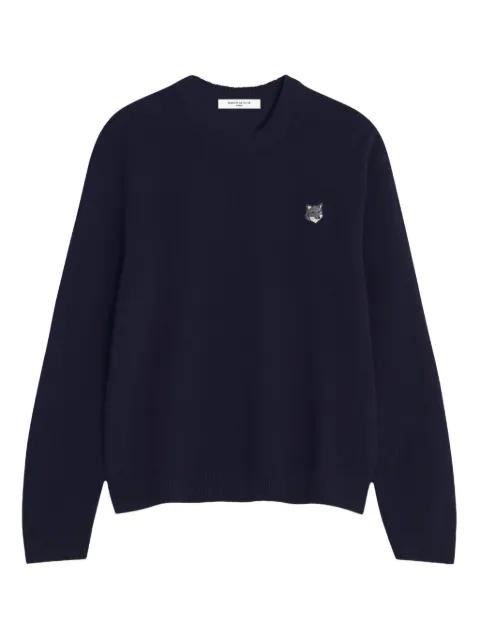 Fox-head wool sweater by MAISON KITSUNE