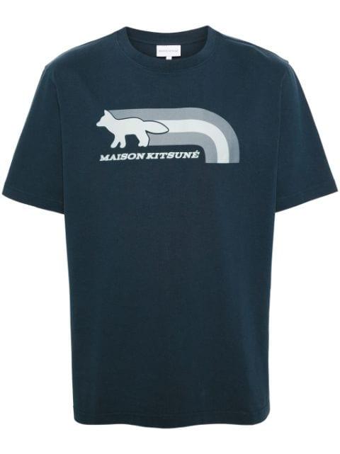Fox-motif cotton T-shirt by MAISON KITSUNE