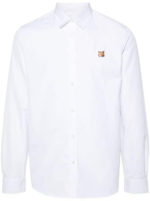 Fox-motif cotton shirt by MAISON KITSUNE