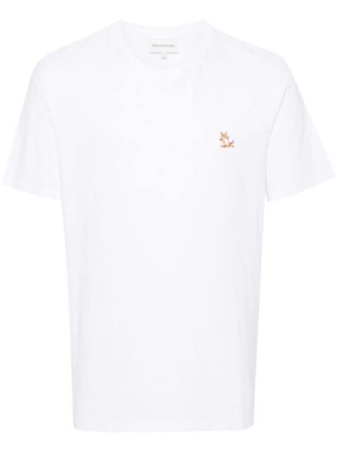 Fox-patch cotton T-shirt by MAISON KITSUNE