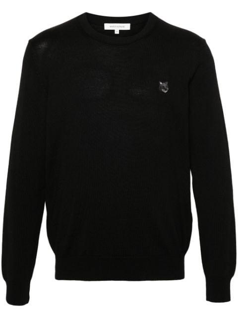 Fox-patch jumper by MAISON KITSUNE