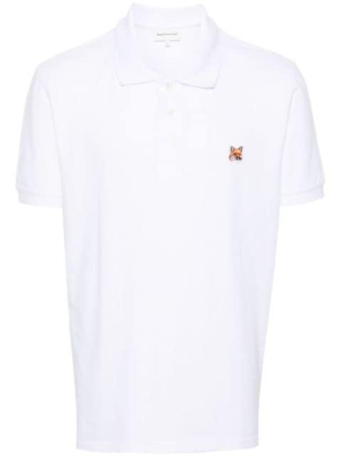 Fox-patch piqué polo shirt by MAISON KITSUNE