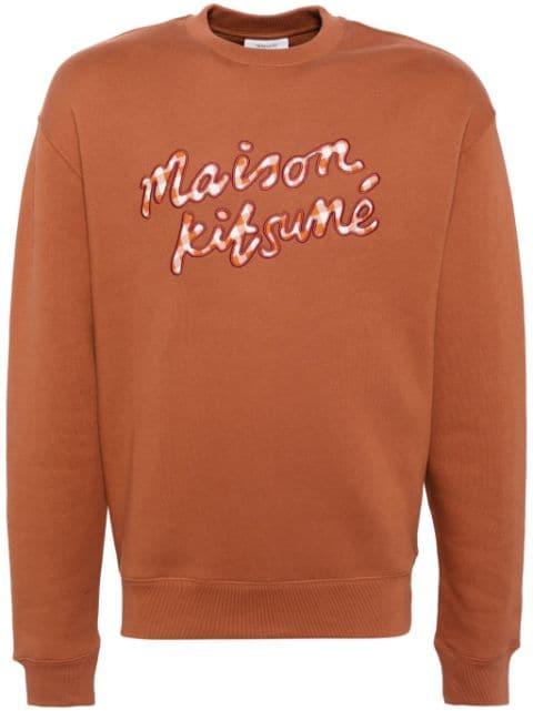 Handwriting Gingham sweatshirt by MAISON KITSUNE