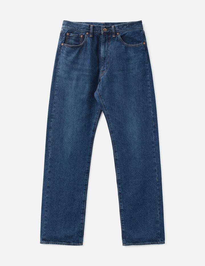 MAISON KITSUNE X KURO Selvedge Voyage Denim Pants by MAISON KITSUNE