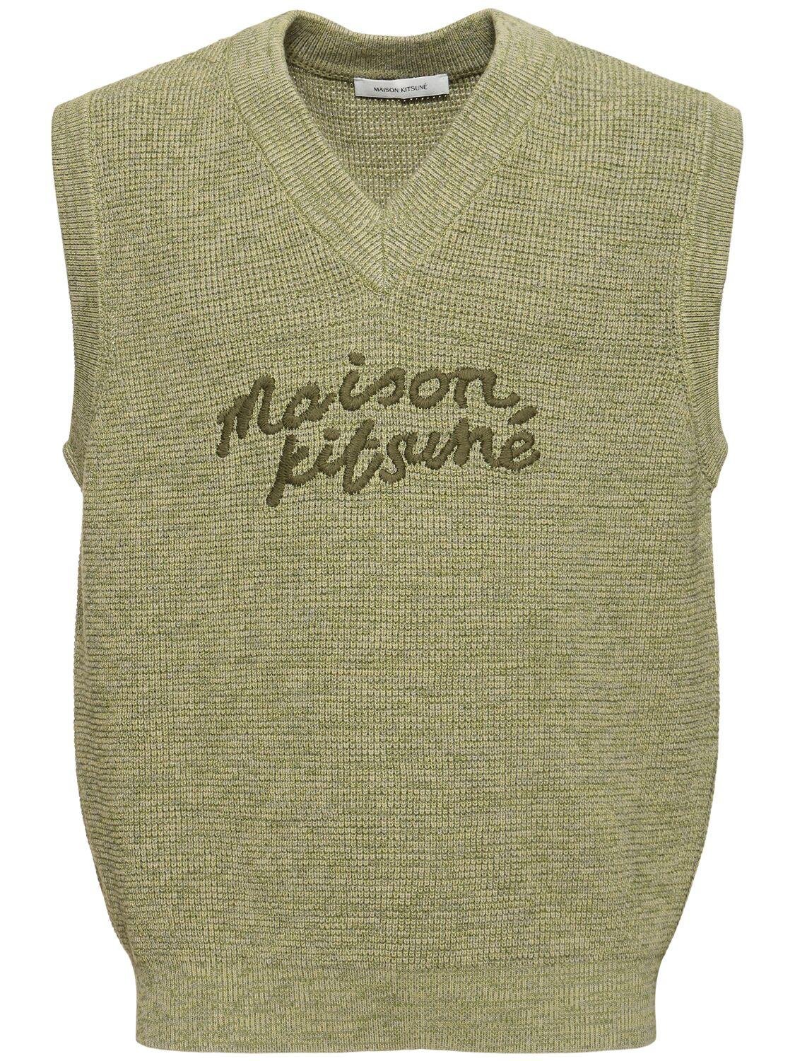Maison Kitsuné Handwriting Oversize Vest by MAISON KITSUNE