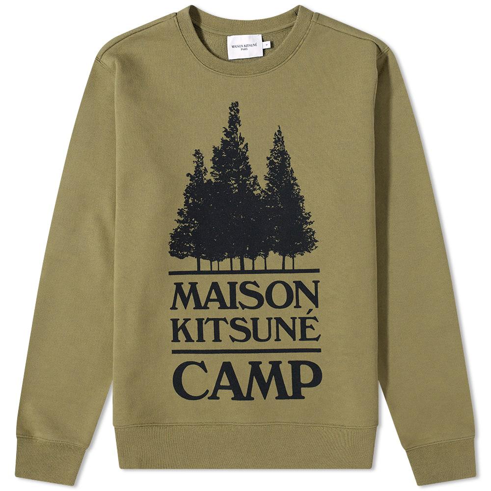 Maison Kitsuné Mountain Camp Crew Sweat by MAISON KITSUNE