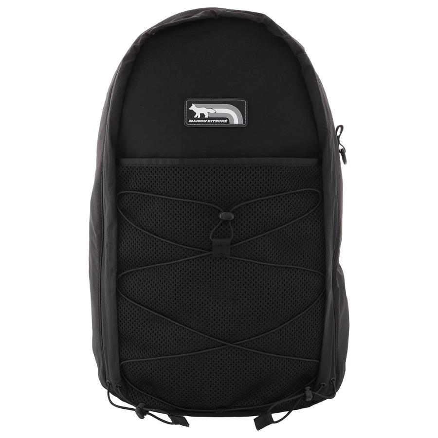 Maison Kitsune Black Flash Fox Nylon Backpack by MAISON KITSUNE