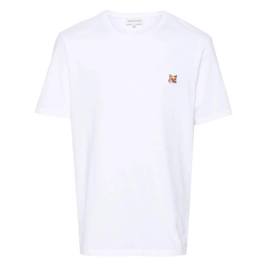 Maison Kitsune Fox Head Patch Cotton T-Shirt by MAISON KITSUNE