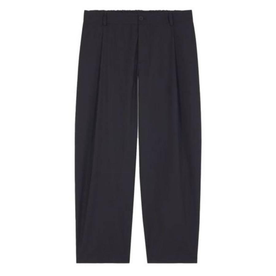 Maison Kitsune Tapered Pleated Wool Trousers by MAISON KITSUNE