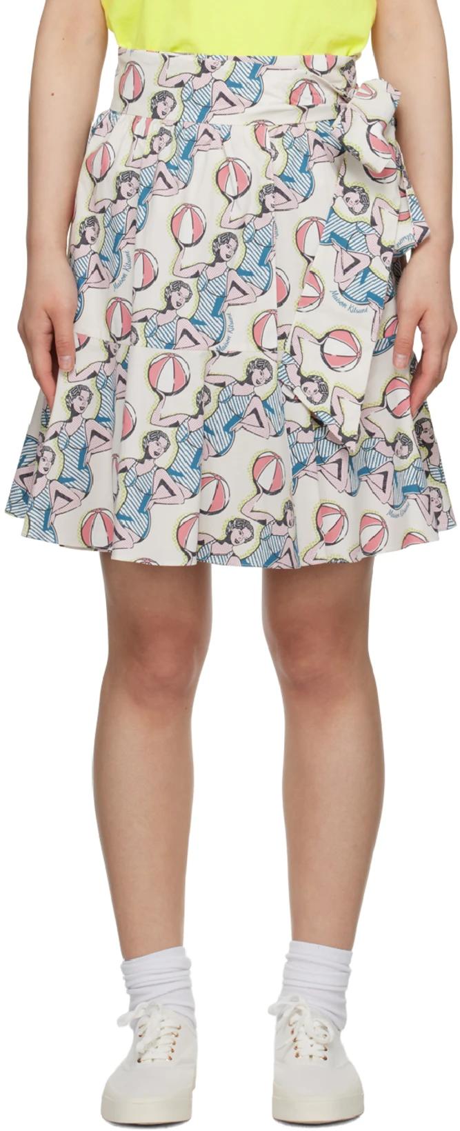 Multicolor Hotel Olympia Edition Dancing Girls Miniskirt by MAISON KITSUNE