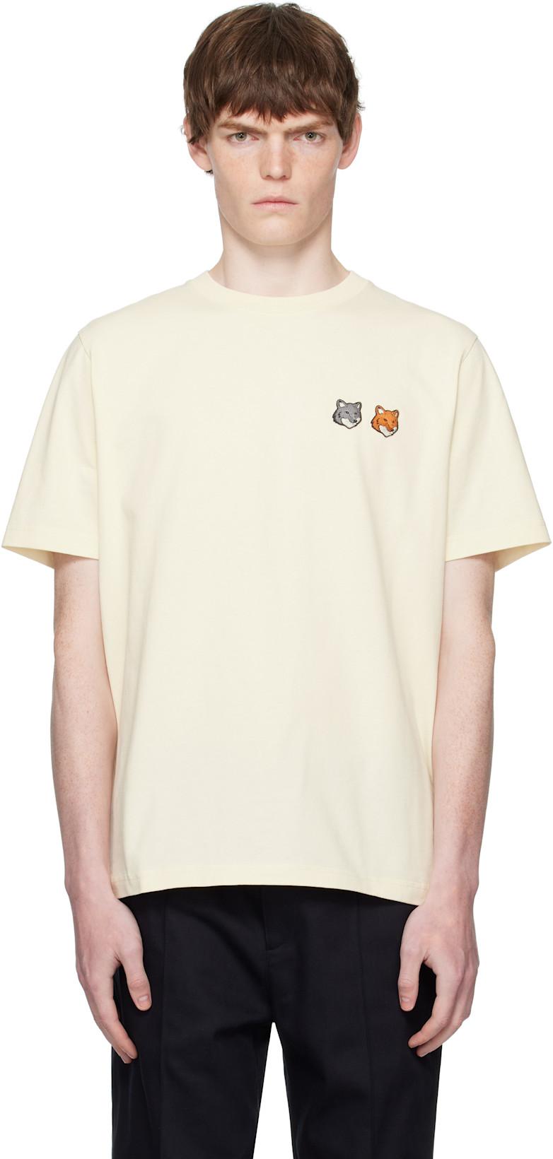 Off-White Double Bold Fox Head Comfort T-shirt by MAISON KITSUNE