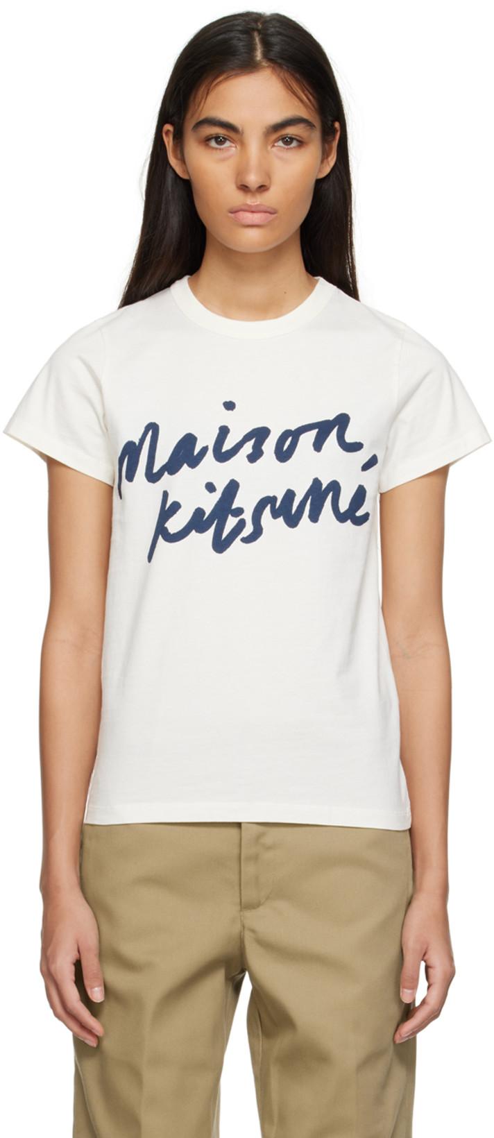 Off-White Handwriting T-Shirt by MAISON KITSUNE