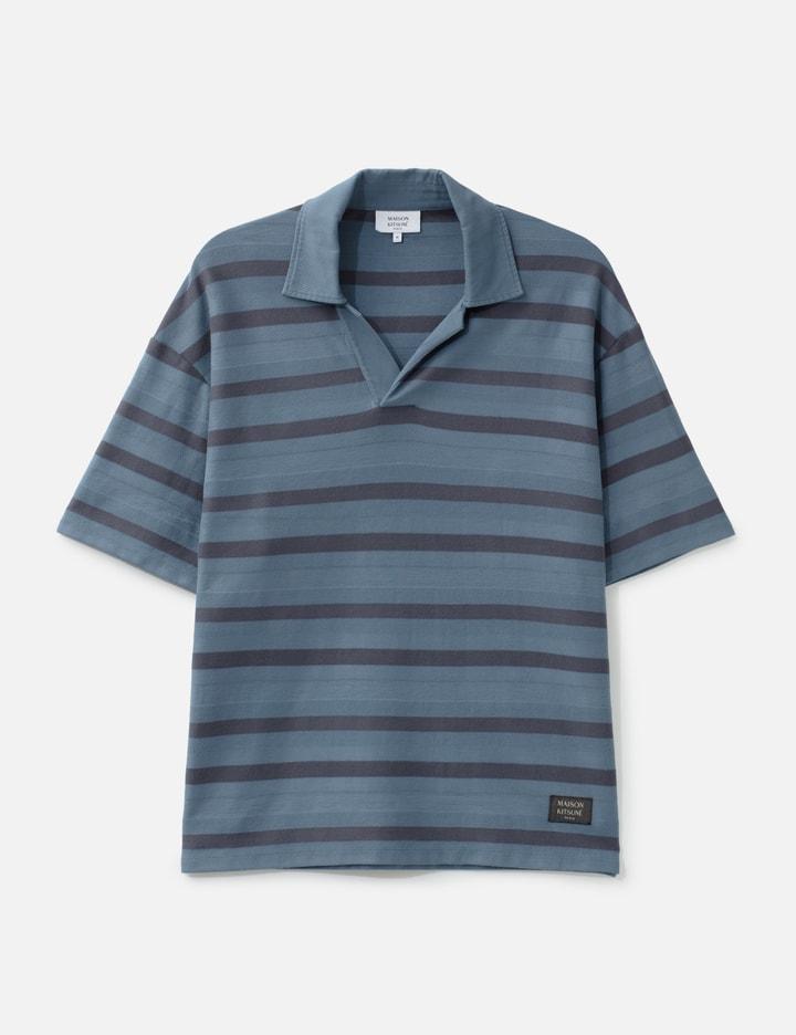 Oversize Striped Polo by MAISON KITSUNE
