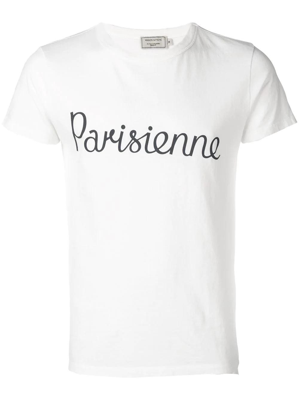 Parisienne-print T-shirt by MAISON KITSUNE