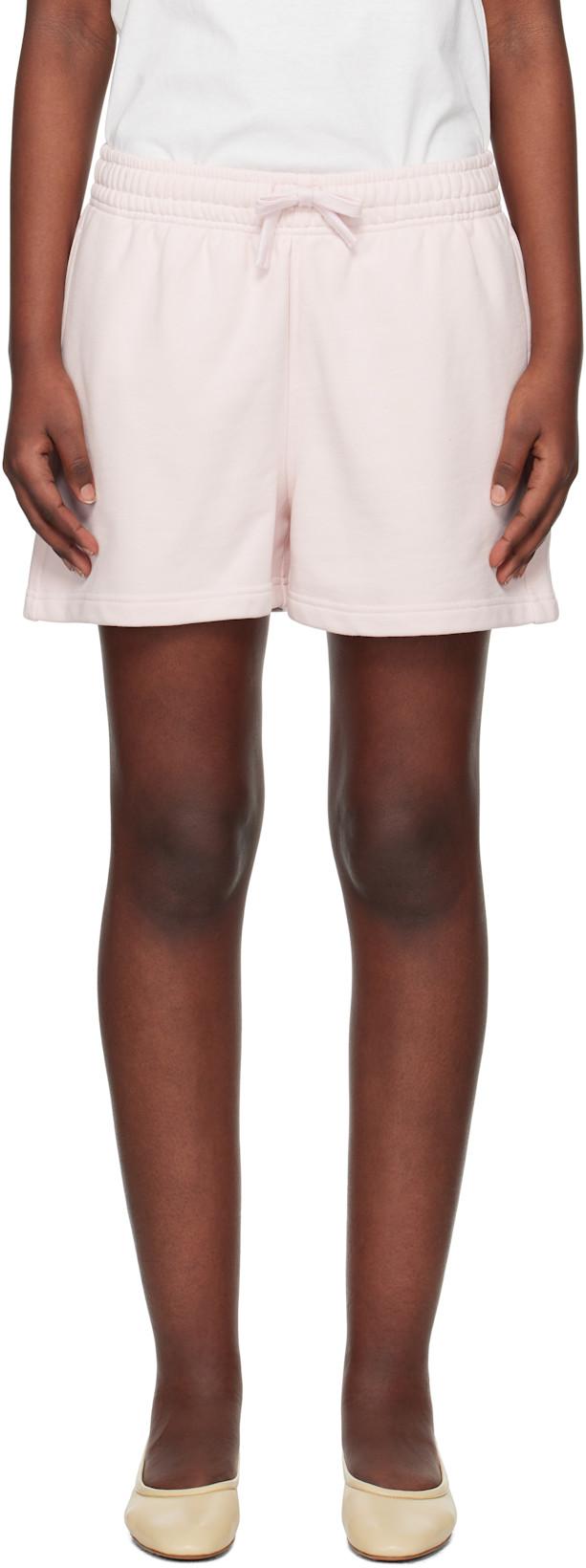 Pink Baby Fox Patch Regular Jog Shorts by MAISON KITSUNE