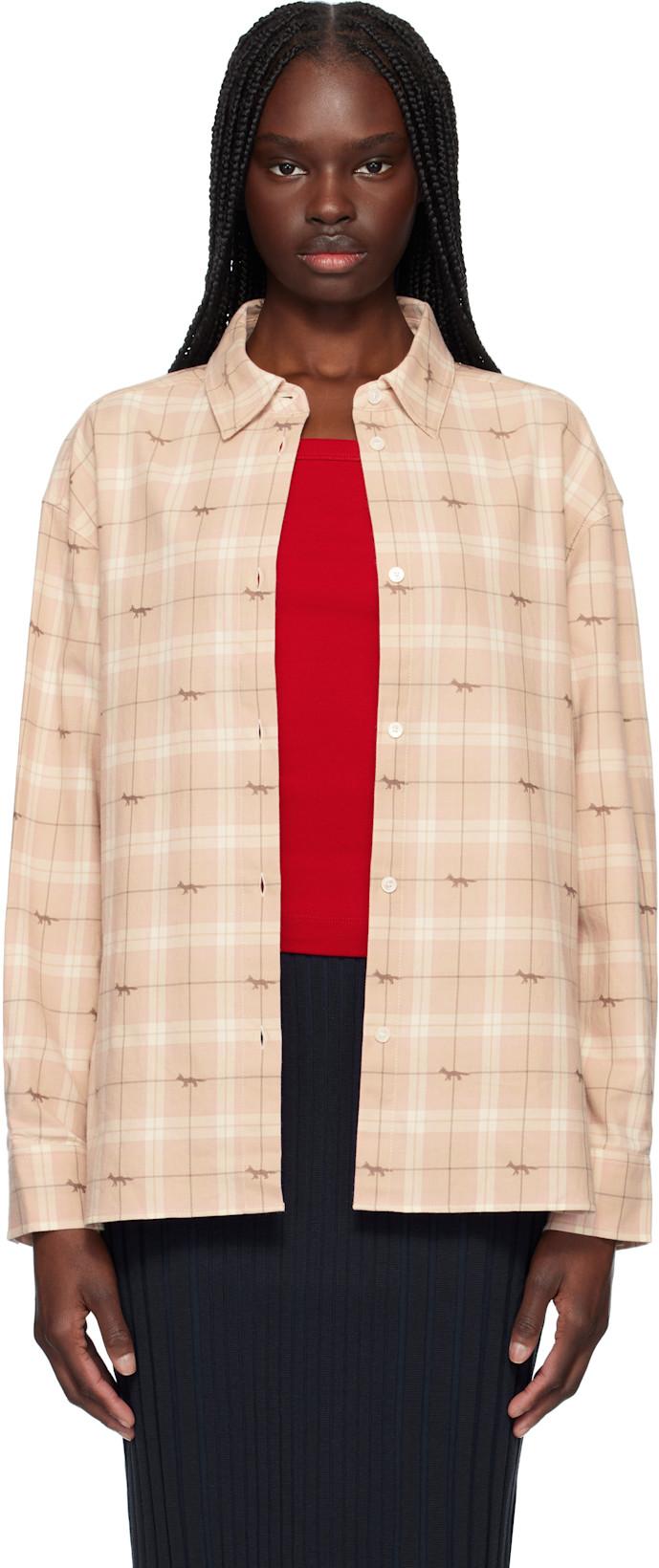 Pink Light Overshirt by MAISON KITSUNE