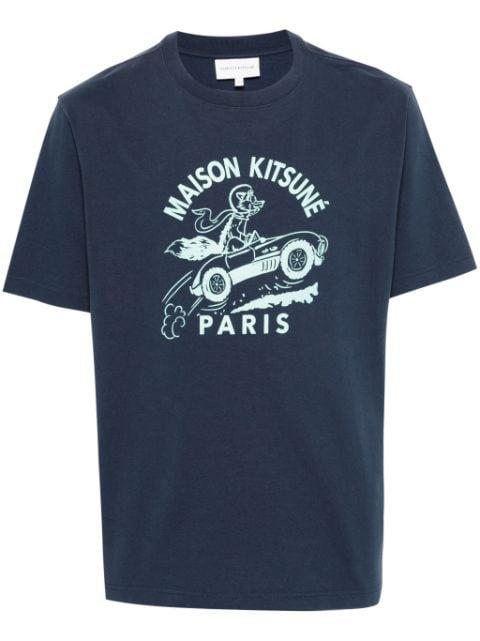 Racing Fox cotton T-shirt by MAISON KITSUNE