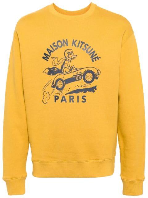 Racing Fox cotton sweatshirt by MAISON KITSUNE