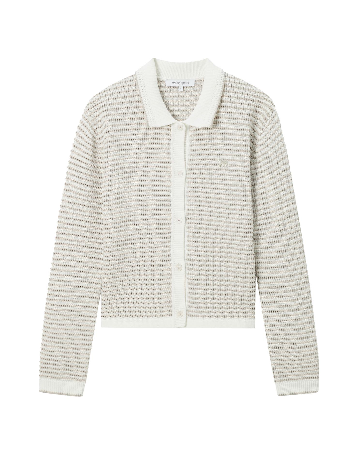 Striped cardigan by MAISON KITSUNE