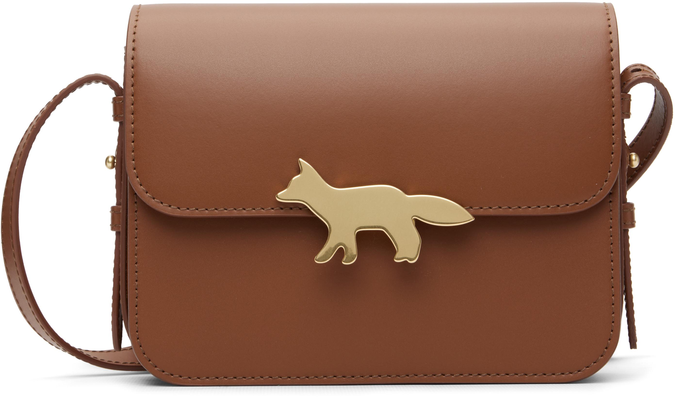 Tan Edie Bag by MAISON KITSUNE