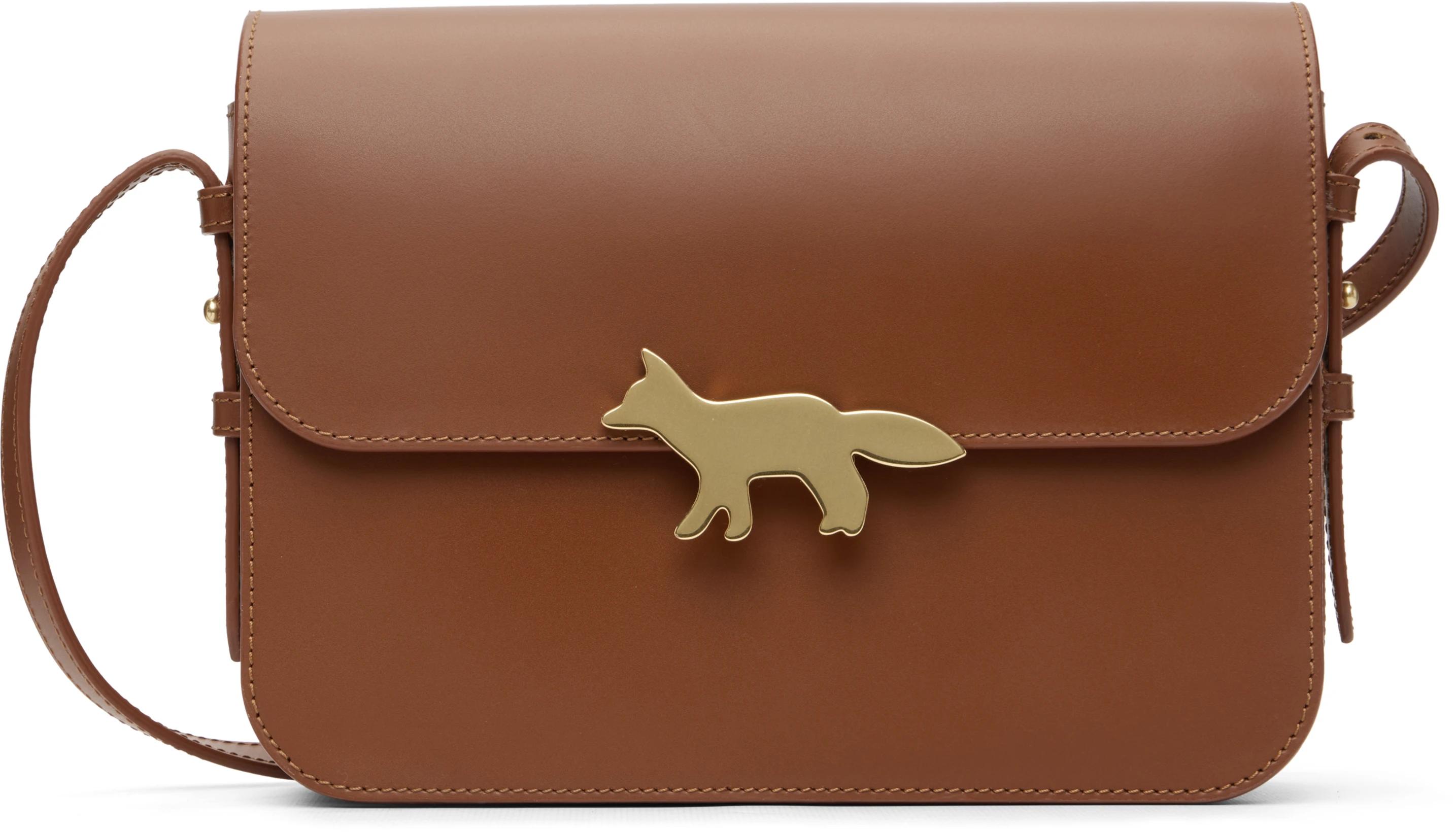 Tan Edie Large Bag by MAISON KITSUNE
