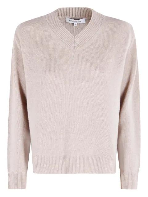 V-neck merino-wool sweater by MAISON KITSUNE