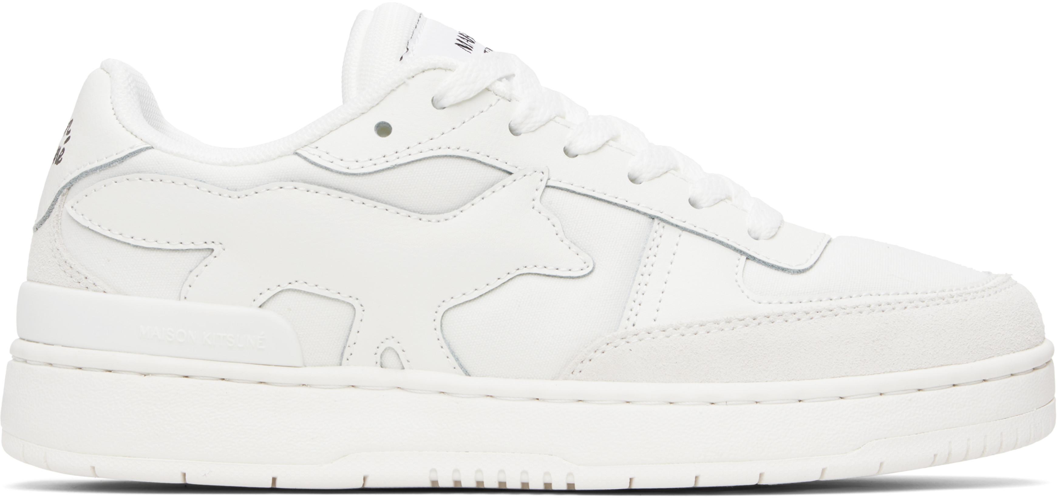 White Chiru Sneakers by MAISON KITSUNE