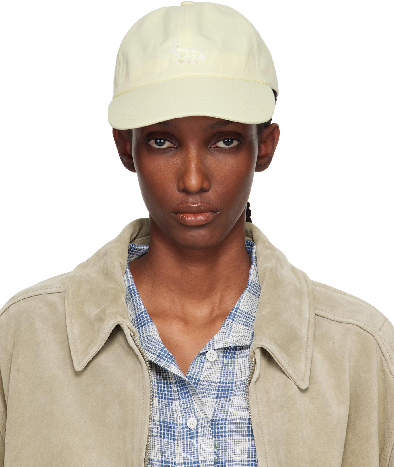Yellow Baby Fox Cap by MAISON KITSUNE