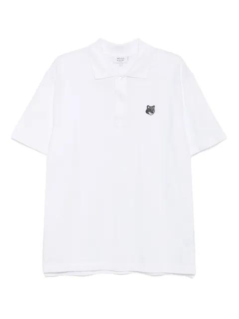 bold fox head patch polo shirt by MAISON KITSUNE