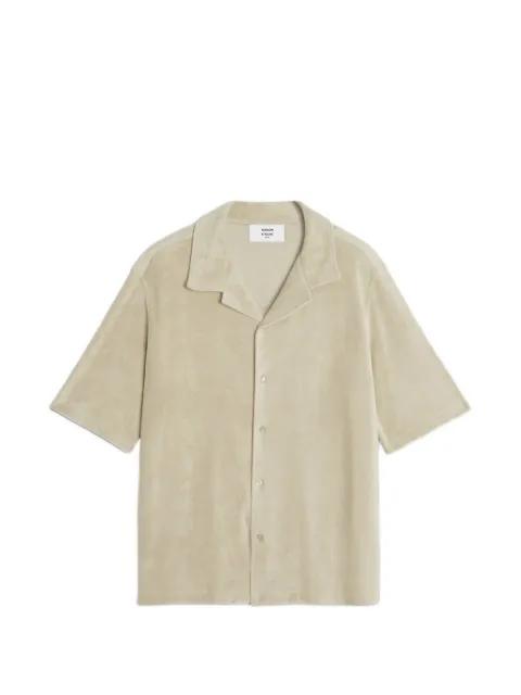 buttoned towelling shirt by MAISON KITSUNE