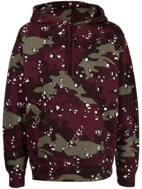 camouflage pattern hoodie by MAISON KITSUNE