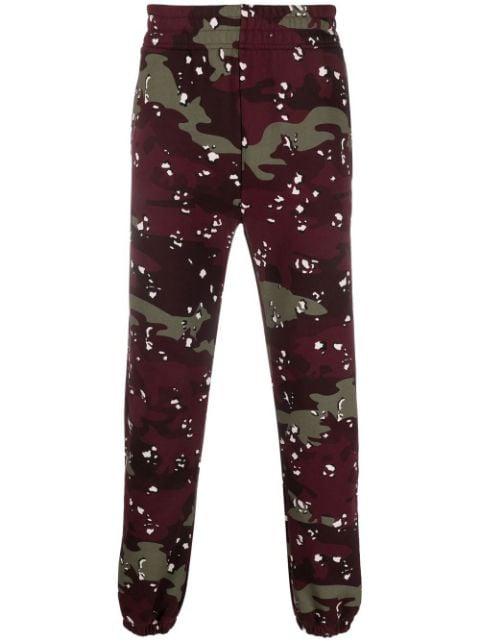 camouflage-print cotton joggers by MAISON KITSUNE