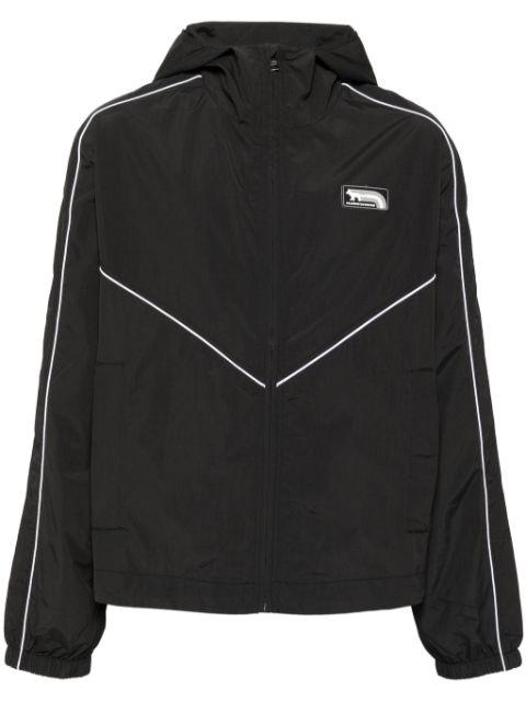 contrast piping hoodied jacket by MAISON KITSUNE