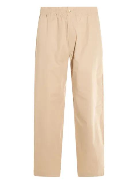 cotton straight-leg trousers by MAISON KITSUNE