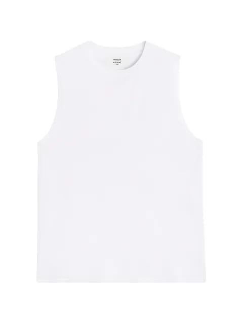 crew-neck sleeveless T-shirt by MAISON KITSUNE