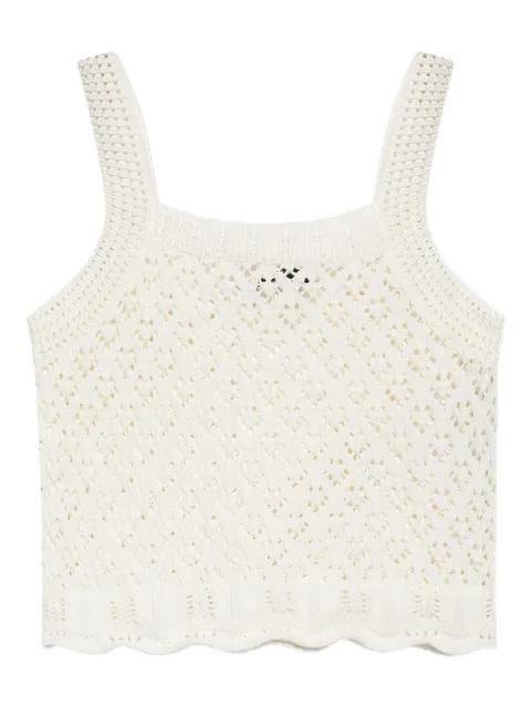 crochet tank top by MAISON KITSUNE