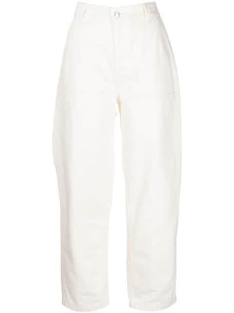 cropped straight-leg jeans by MAISON KITSUNE