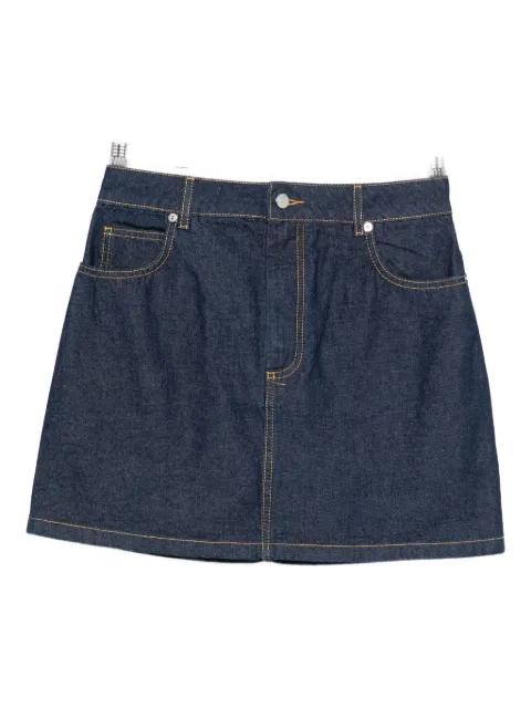denim mini skirt by MAISON KITSUNE