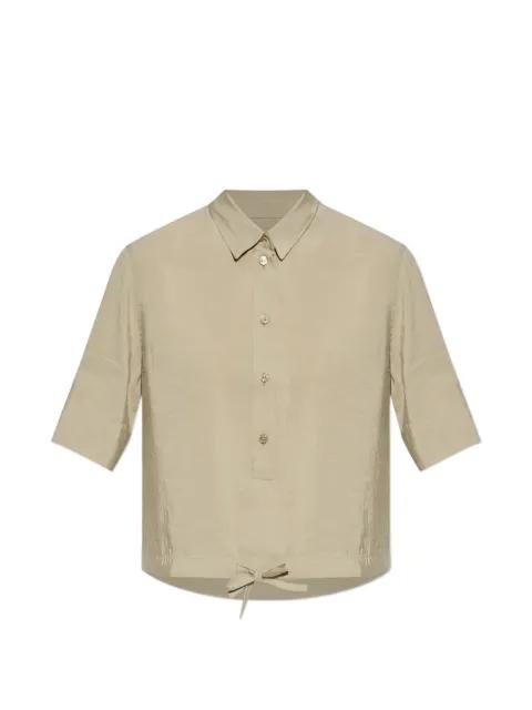 drawstring-hem short-sleeve shirt by MAISON KITSUNE