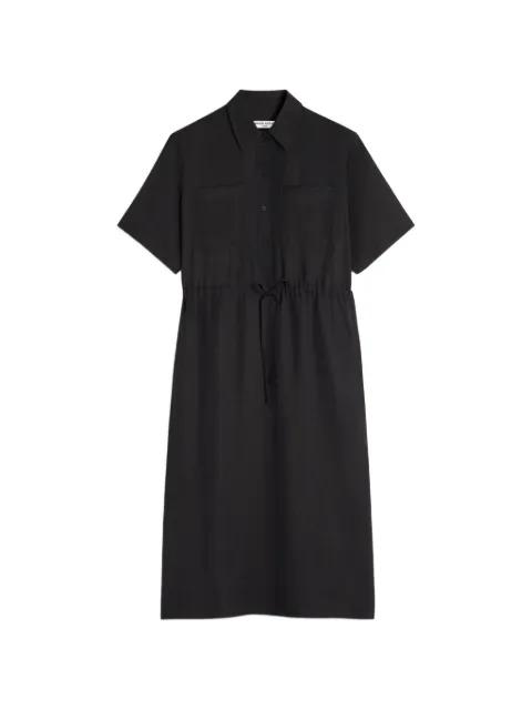 drawstring-waist shirt midi dress by MAISON KITSUNE